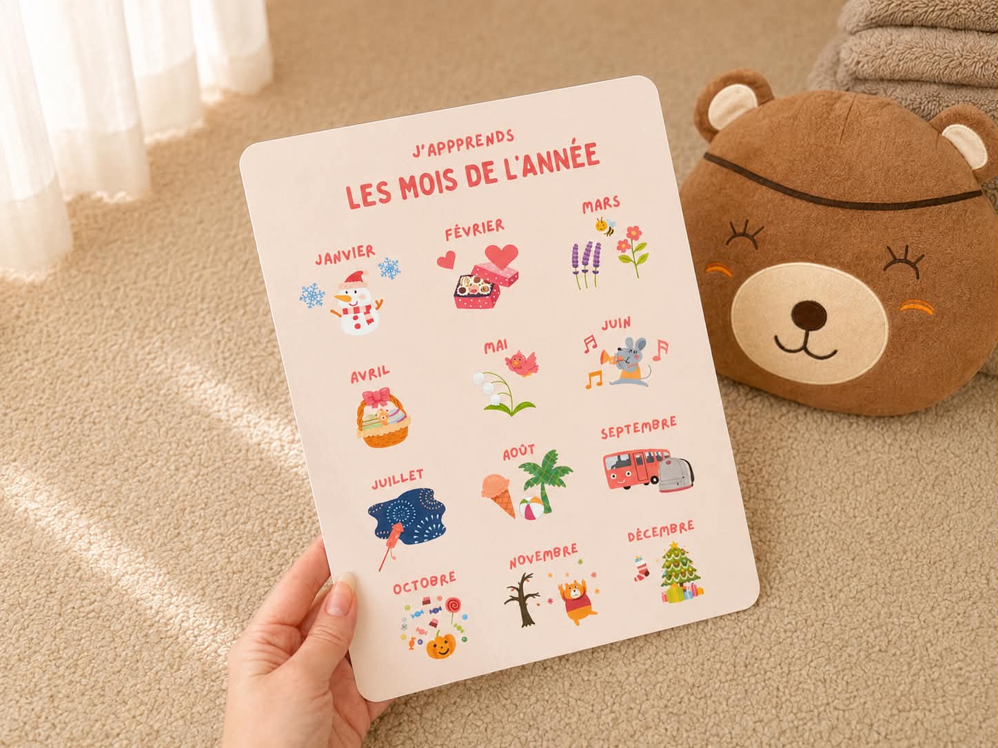 Fiche  pour l’apprentissage du langage et de l'écriture