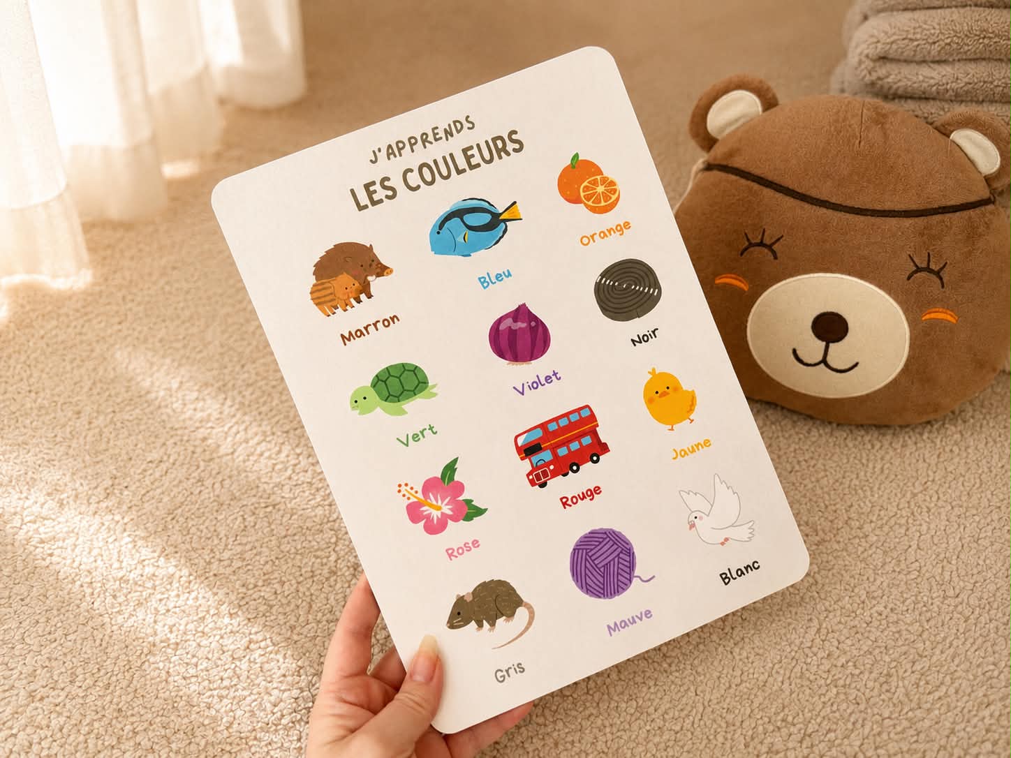 Fiche  pour l’apprentissage du langage et de l'écriture