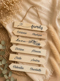 Décoration murale en bois - family