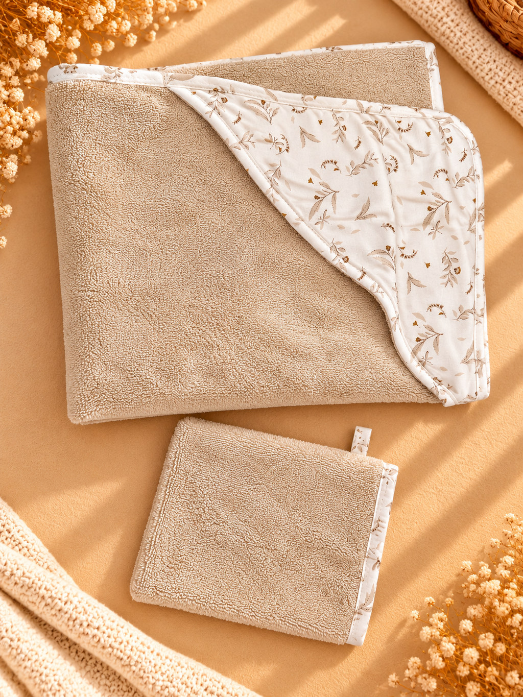 Cape de bain & son gant bb&co