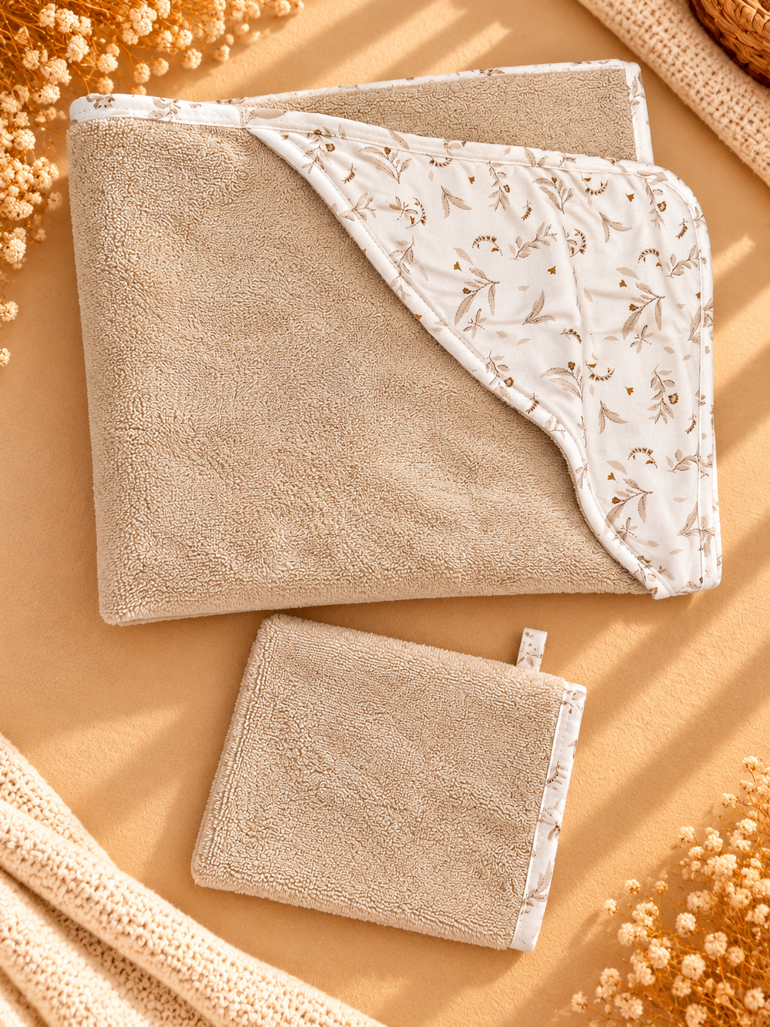 Cape de bain & son gant bb&co