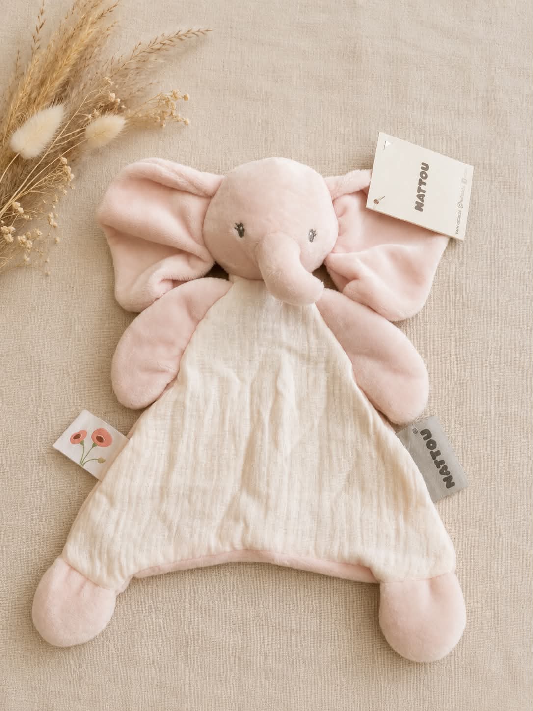 Doudou éléphant fanfan baby - Nattou